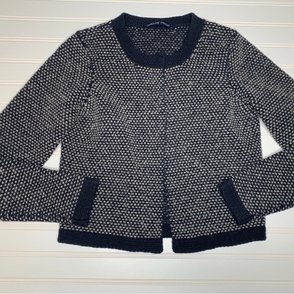 Caroline Freese Wool Cashmere Silk Sweater Cardigan Jacket 38 XS. 309 - Picture 1 of 4